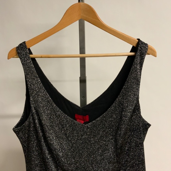 JS Collections Black Metallic Sleeveless Top - Size 2X - Picture 3 of 9